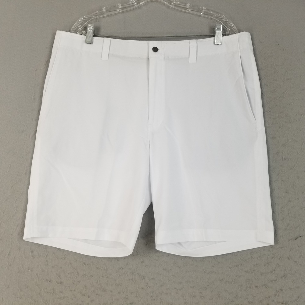 Callaway Golf Shorts Mens 38 White Performance Stretch Flat Front Logo